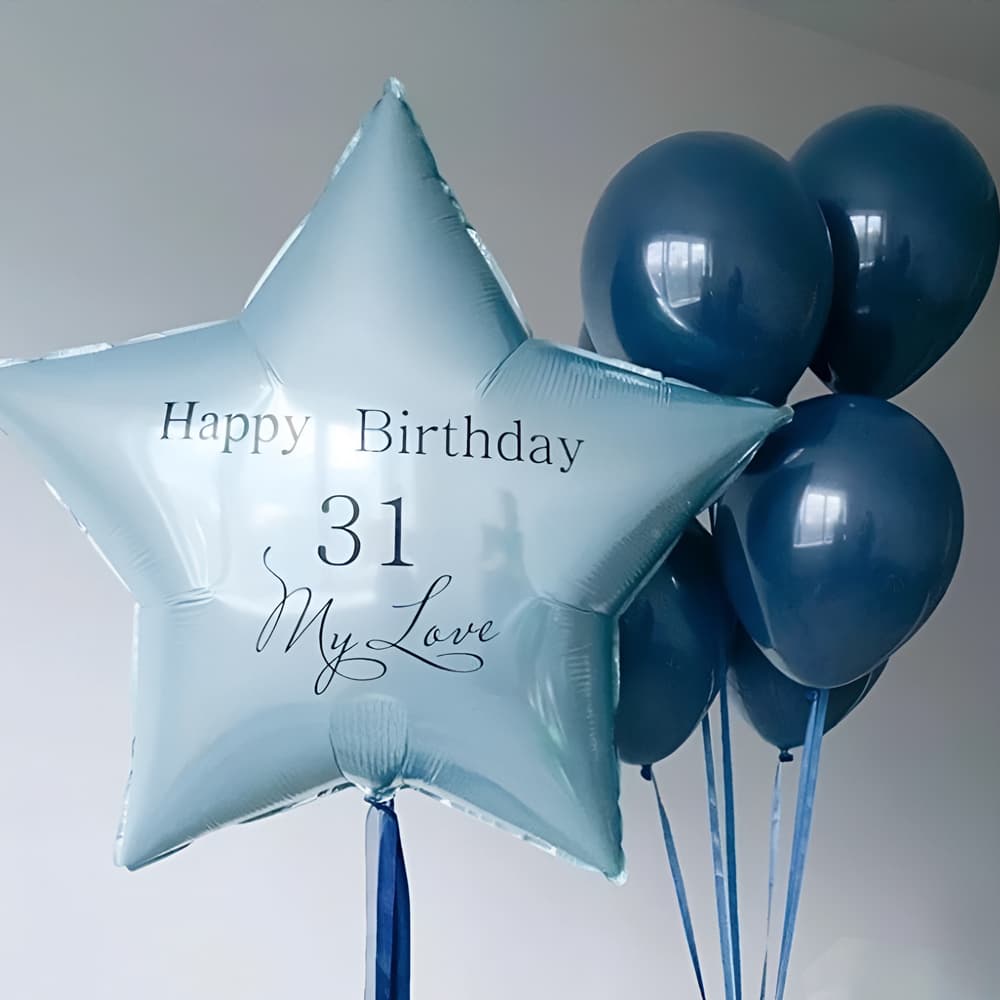 Кульки на день народження коханому «Happy Birthday [Вік] My Love»