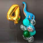 Шарики на день рождения готовый набор «Dino Party»