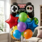 Яскраві кульки на день народження для фаната ігор «Game On»