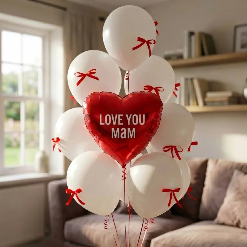 Кульки на День матері Love You мам замовити PODARUNOK 911